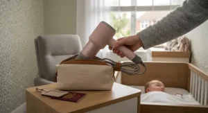 The portable and lightweight design of the hair dryer, making it ideal for travel.