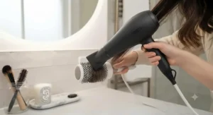 A salon-quality hairdryer with a 3m cord designed for professional and home use.