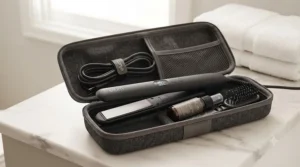 Sleek, glossy, and frizz-free hair result achieved using ceramic styling tools.